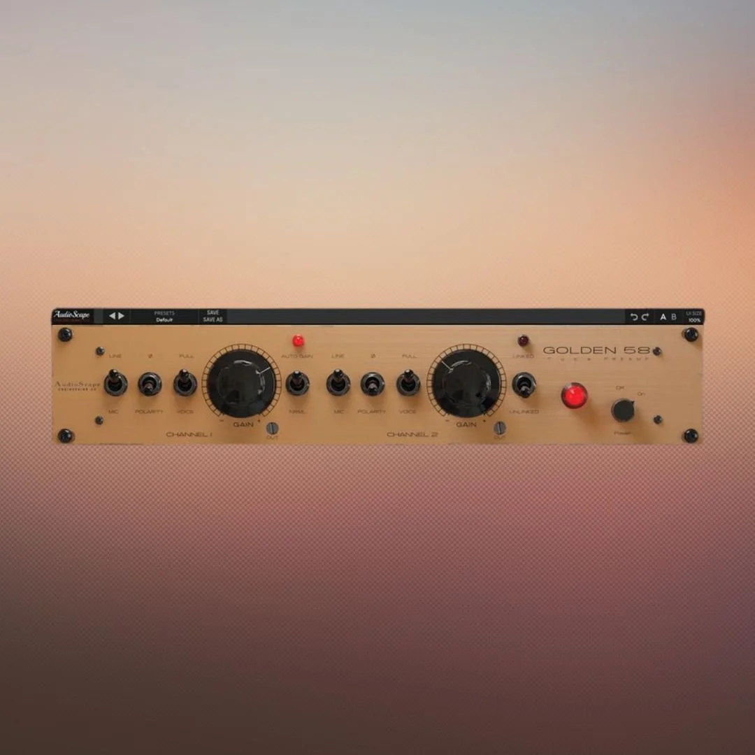 Golden 58 Stereo Preamp and Saturator Plugin — Vintage Pro Audio